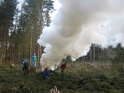 seltenes Vergnügen: Daxfeuer im Winter